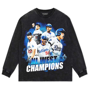 2025 NL WEST CHAMPIONS & DODGERS V2 TEE & LS & HOODIE