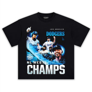 2025 NL WEST CHAMPIONS & DODGERS V3 TEE & LS & HOODIE