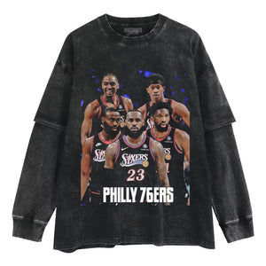 76ERS BIG FIVE TANK TOP & TEE & LONG SLEEVE & LAYERED LS & HOODIE