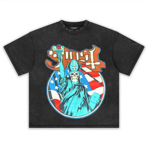AMERICAN FLAG GHOST TEE