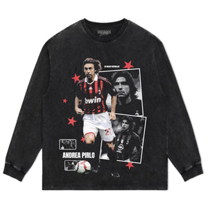 ANDREA PIRLO AC MILAN ARCHIVE TANK TOP & TEE & LONG SLEEVE & LAYERED LS & HOODIE