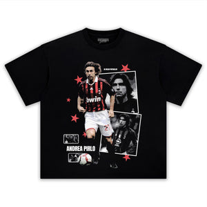ANDREA PIRLO AC MILAN ARCHIVE TANK TOP & TEE & LONG SLEEVE & LAYERED LS & HOODIE