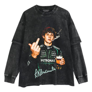 ANDREA KIMI SMOKING AND DRINKING BEER TANK TOP & TEE & LONG SLEEVE & LAYERED LS & HOODIE
