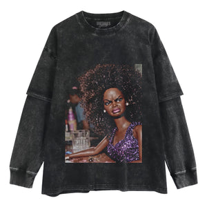 ANGRY DISGUSTED BLACK DOLL FACE MEME TANK TOP & TEE & LONG SLEEVE & LAYERED LS & HOODIE