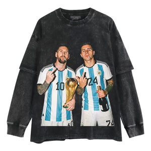 ARGENTINA MESSI ENZO FUNNY VINTAGE V2 TANK TOP & TEE & LONG SLEEVE & LAYERED LS & HOODIE