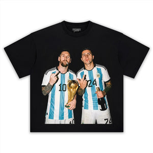 ARGENTINA MESSI ENZO FUNNY VINTAGE V2 TANK TOP & TEE & LONG SLEEVE & LAYERED LS & HOODIE