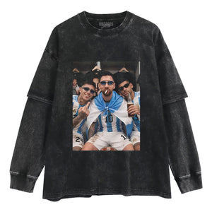 ARGENTINA MESSI ENZO FUNNY VINTAGE V3 TANK TOP & TEE & LONG SLEEVE & LAYERED LS & HOODIE