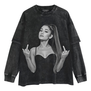 ARIANA GRANDE - MIDDLE FINGER V2 TANK TOP & TEE & LONG SLEEVE & LAYERED LS & HOODIE