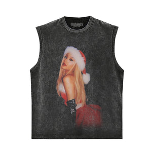 ARIANA GRANDE CHRISTMAS STYLES TANK TOP & TEE & LONG SLEEVE & LAYERED LS & HOODIE