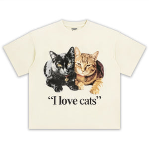 ATEBA GAUTIER - I LOVE CATS TANK TOP & TEE & LONG SLEEVE & LAYERED LS & HOODIE