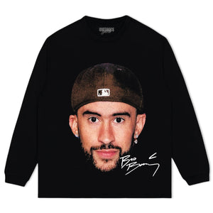 BAD BUNNY BIG FACE TEE & LS & HOODIE