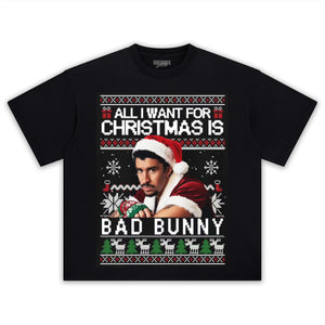 BAD BUNNY CHRISTMAS STYLES TEE & LS & HOODIE