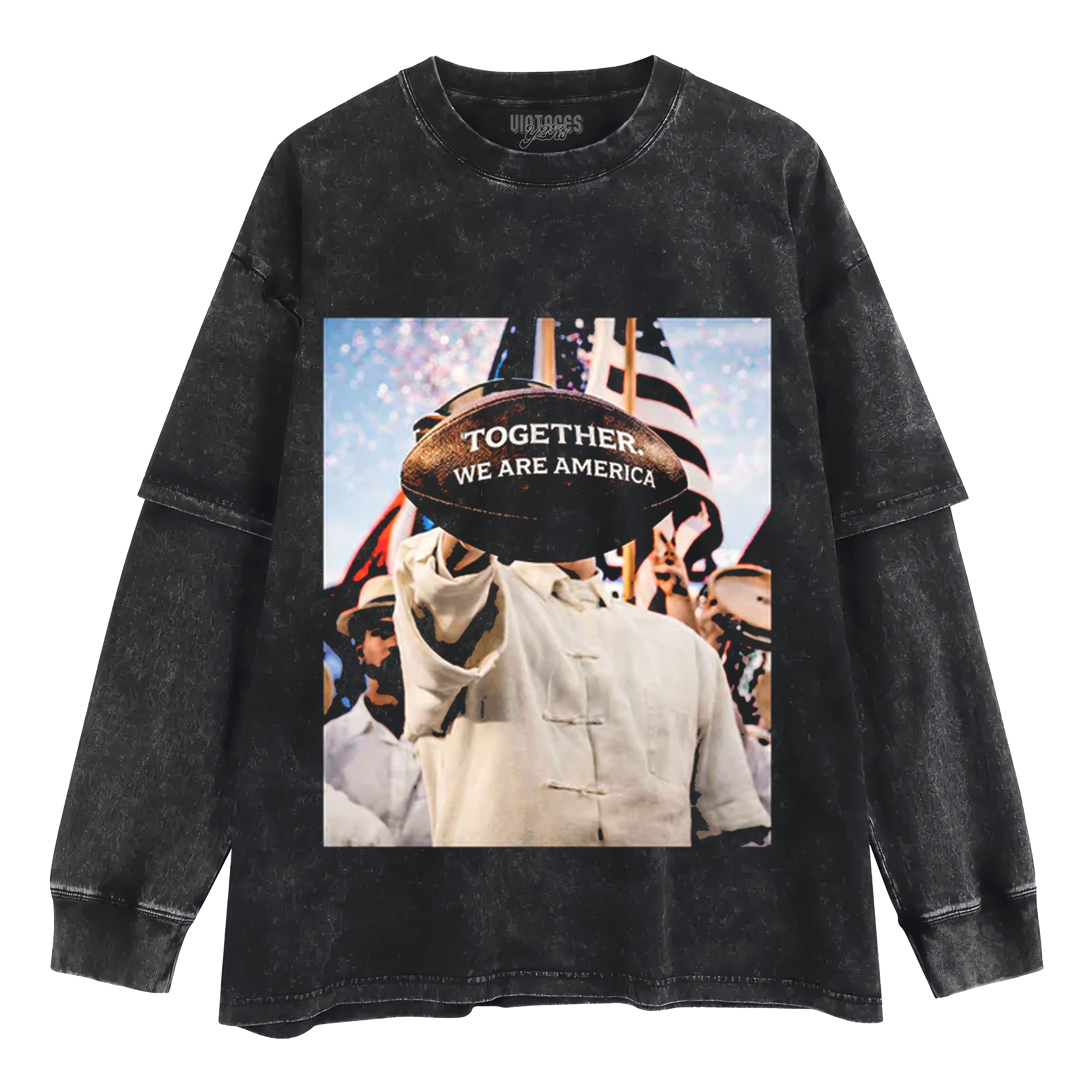 BAD BUNNY - WE ARE AMERICA LAYERED LONG SLEEVE