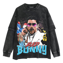 BAD BUNNY & SUPER BOWL 2026 V5 LAYERED LONG SLEEVE