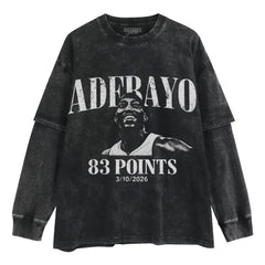 BAM ADEBAYO 83 POINT V8 LAYERED LONG SLEEVE