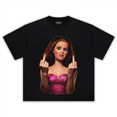 BARBIE FLIPPING THE BIRD TANK TOP & TEE & LONG SLEEVE & LAYERED LS & HOODIE