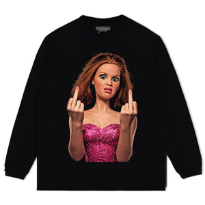 BARBIE FLIPPING THE BIRD TANK TOP & TEE & LONG SLEEVE & LAYERED LS & HOODIE