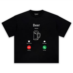 BEER CALLING FUNNY TANK TOP & TEE & LONG SLEEVE & LAYERED LS & HOODIE