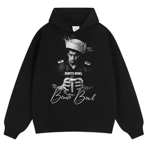 BENITO BOWL FOOTBALL FUNNY GAME DAY STRAW HAT TEE & LS & HOODIE