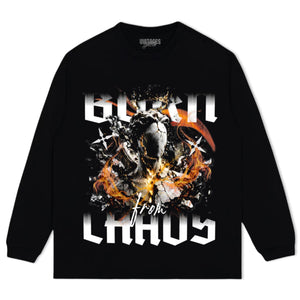 BORN FROM CHAOS GRAPHIC STREETWEAR TANK TOP & TEE & LONG SLEEVE & LAYERED LS & HOODIE