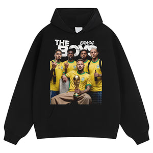 BRASIL THE BOYS FOOTBALL PRINT TANK TOP & TEE & LONG SLEEVE & LAYERED LS & HOODIE