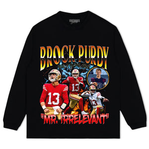 BROCK PURDY V3 VINTAGE 49ERS TANK TOP & TEE & LONG SLEEVE & LAYERED LS & HOODIE