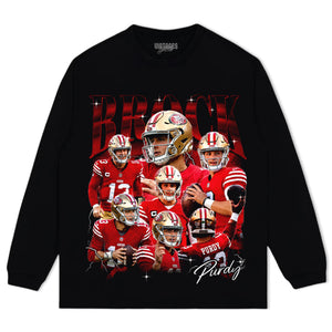 BROCK PURDY V4 VINTAGE 49ERS TANK TOP & TEE & LONG SLEEVE & LAYERED LS & HOODIE