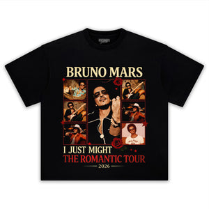 BRUNO MARS ROMANTIC TOUR VINTAGE TANK TOP & TEE & LONG SLEEVE & LAYERED LS & HOODIE
