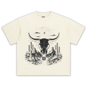 BULL SKULL WESTERN TANK TOP & TEE & LONG SLEEVE & LAYERED LS & HOODIE