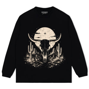 BULL SKULL WESTERN TANK TOP & TEE & LONG SLEEVE & LAYERED LS & HOODIE