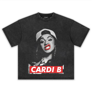 CARDI B RAPPER TEE & LS & HOODIE