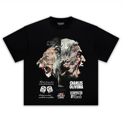 CHARLES OLIVEIRA LION AMONG LIONS TEE & LS & HOODIE