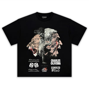 CHARLES OLIVEIRA LION AMONG LIONS TEE & LS & HOODIE
