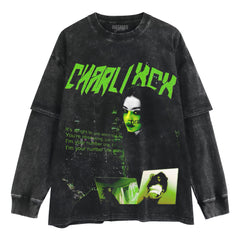 CHARLI XCX - BRAT LAYERED LONG SLEEVE