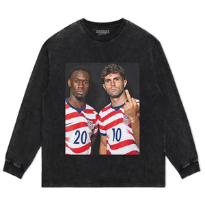 CHRISTIAN PULISIC & FOLARIN BALOGUN TANK TOP & TEE & LONG SLEEVE & LAYERED LS & HOODIE