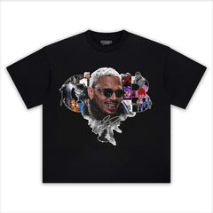 CHRIS BROWN BIG FACE TEE - Y2K VINTAGES