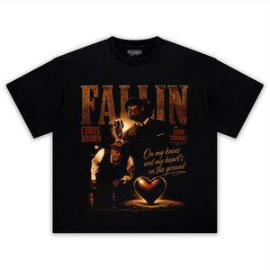 CHRIS BROWN & LEON THOMAS - FALLIN TANK TOP & TEE & LONG SLEEVE & LAYERED LS & HOODIE