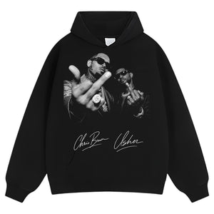 CHRIS BROWN & USHER V2 TANK TOP & TEE & LONG SLEEVE & LAYERED LS & HOODIE