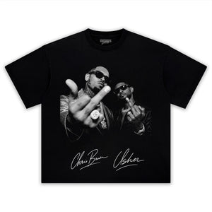 CHRIS BROWN & USHER V2 TANK TOP & TEE & LONG SLEEVE & LAYERED LS & HOODIE