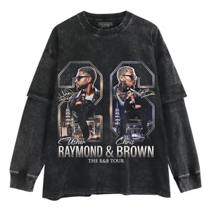 CHRIS BROWN & USHER V4 TANK TOP & TEE & LONG SLEEVE & LAYERED LS & HOODIE