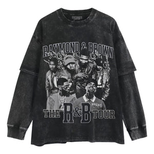 CHRIS BROWN & USHER V5 TANK TOP & TEE & LONG SLEEVE & LAYERED LS & HOODIE