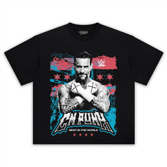 CM PUNK BEST IN THE WORLD RETRO GRUNGE TANK TOP & TEE & LONG SLEEVE & LAYERED LS & HOODIE
