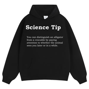 CROCODILE ALLIGATOR FUNNY SCIENCE TIP TEE & LS & HOODIE