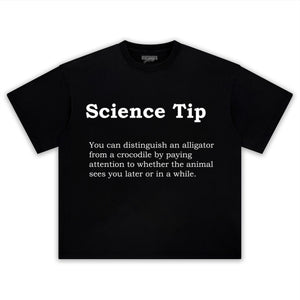CROCODILE ALLIGATOR FUNNY SCIENCE TIP TEE & LS & HOODIE