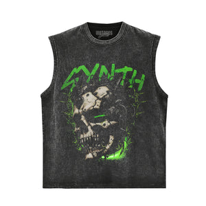 CYBER SKULL STREETWEAR TANK TOP & TEE & LONG SLEEVE & LAYERED LS & HOODIE