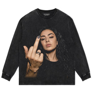 Charli XCX MIDDLE FINGER V2 TANK TOP & TEE & LONG SLEEVE & LAYERED LS & HOODIE