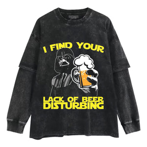 DARTH VADER FUNNY BEER TANK TOP & TEE & LONG SLEEVE & LAYERED LS & HOODIE
