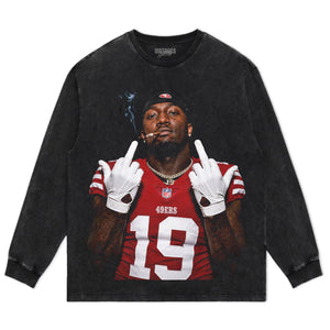 DEEBO SAMUEL - MIDDLE FINGER V4 TANK TOP & TEE & LONG SLEEVE & LAYERED LS & HOODIE
