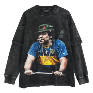 DIEGO MARADONA SMOKING TANK TOP & TEE & LONG SLEEVE & LAYERED LS & HOODIE