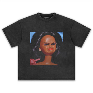 DISGUSTED BLACK BARBIE FACE MEME TANK TOP & TEE & LONG SLEEVE & LAYERED LS & HOODIE